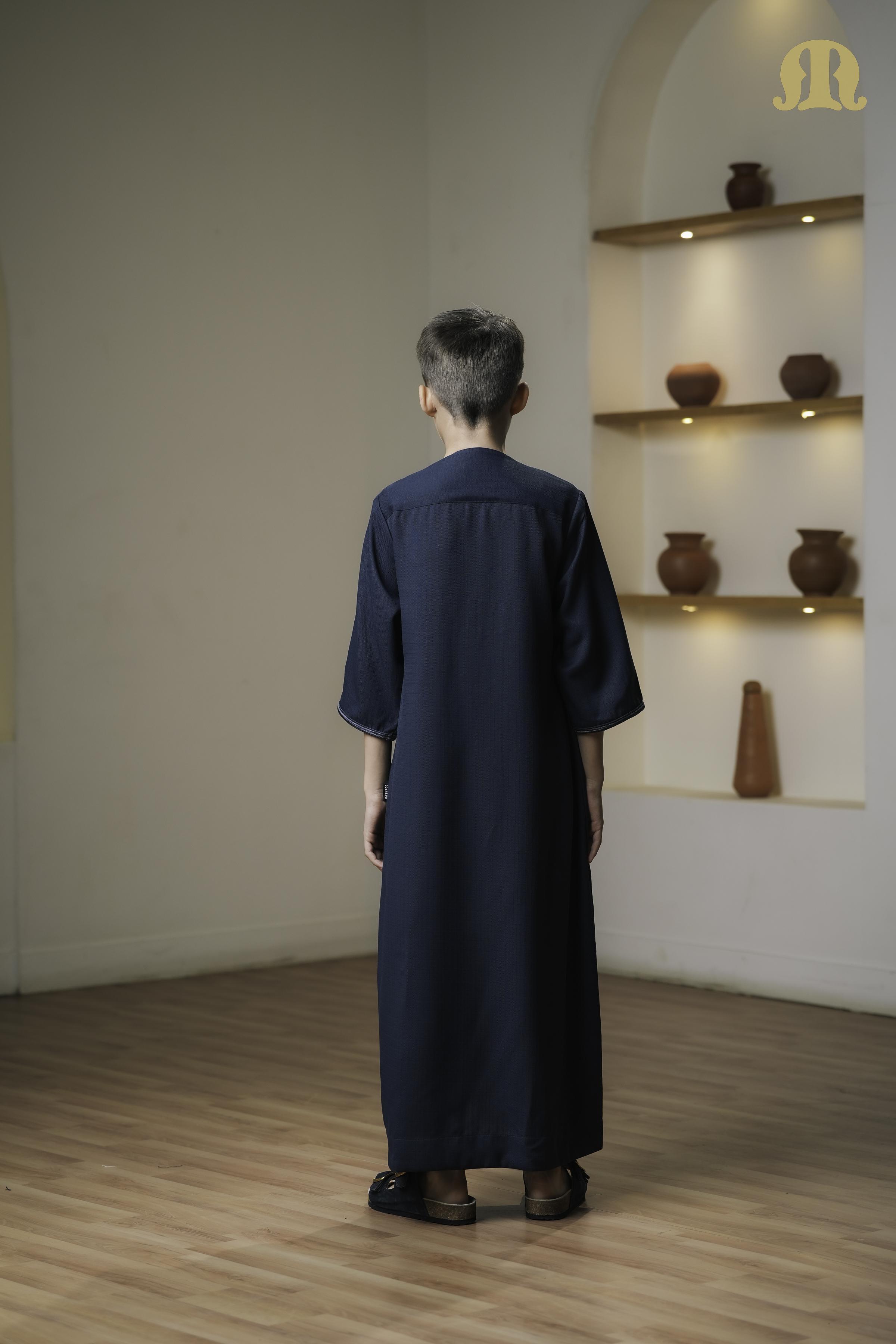 Navy Maksur Moroccan Thobe boys